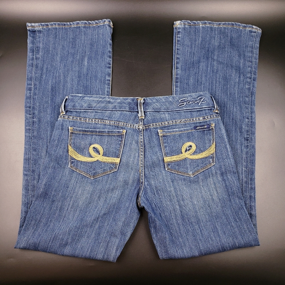 Seven7 Low Rise Boot Cut Jeans Size 30